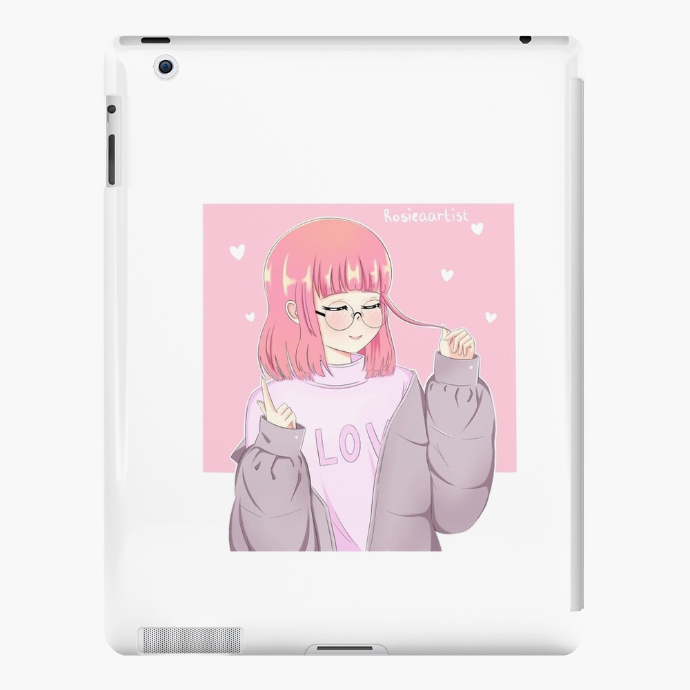 Anime Girl Eyes Closed Ipad Case Skin By Rosieaartist01 Redbubble