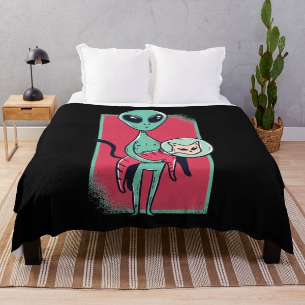 Item preview, Alien with astronaut cat designed and sold by DerSenat.