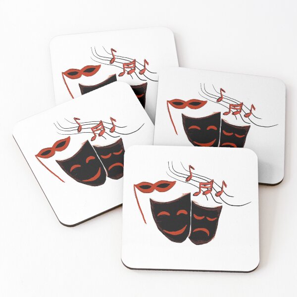 Item preview, Theater masks designed and sold by palaodesigns.