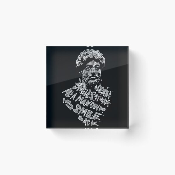 Item preview, Marcus Aurelius quote death smile designed and sold by mevvo.