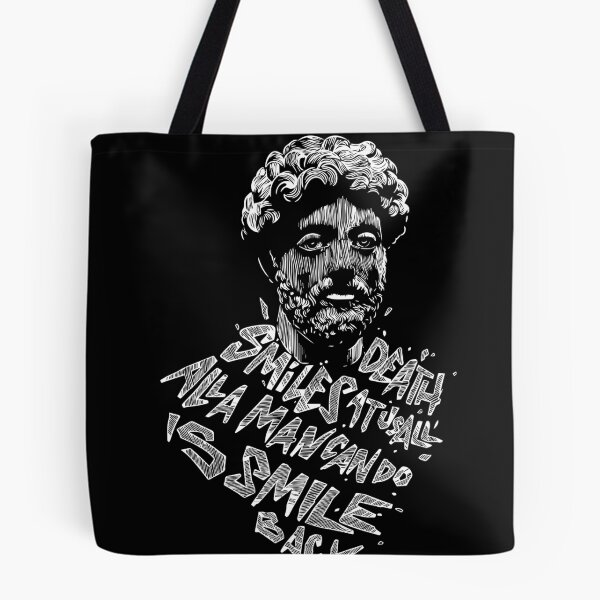Item preview, Marcus Aurelius quote death smile designed and sold by mevvo.