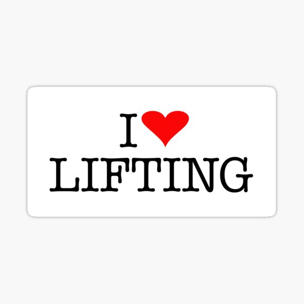 Item preview, I "HEART" LIFTING designed and sold by Iampapas.
