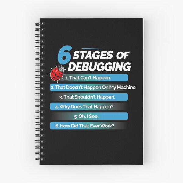 Item preview, Funny Computer Programmer Gift - Coder Gifts - Programming Gifts - Developer Gifts - 6 Stages Of Debugging designed and sold by kntranhoang.