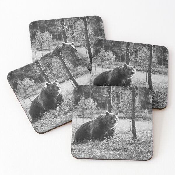 Item preview, The rising. Brown Bear in bw designed and sold by Jouko Lehto Photography.