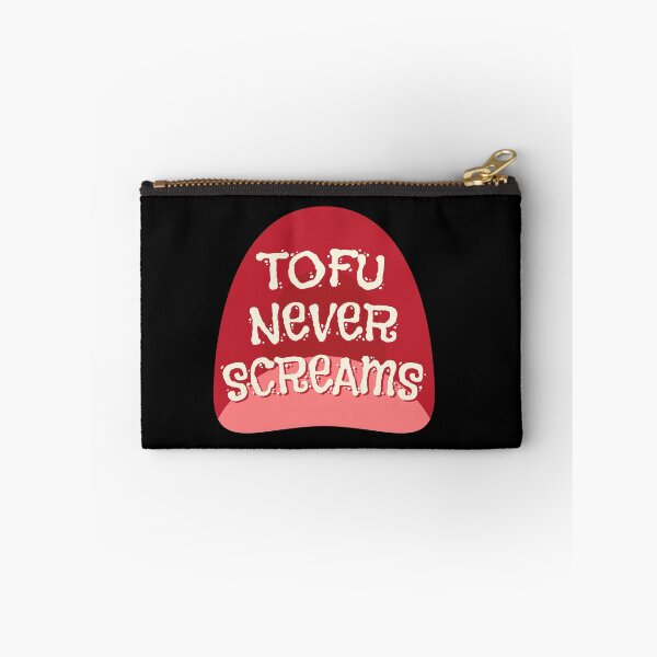 Item preview, Tofu Never Screams Vegan Vegetarian Mouth Tongue designed and sold by MooonTees.