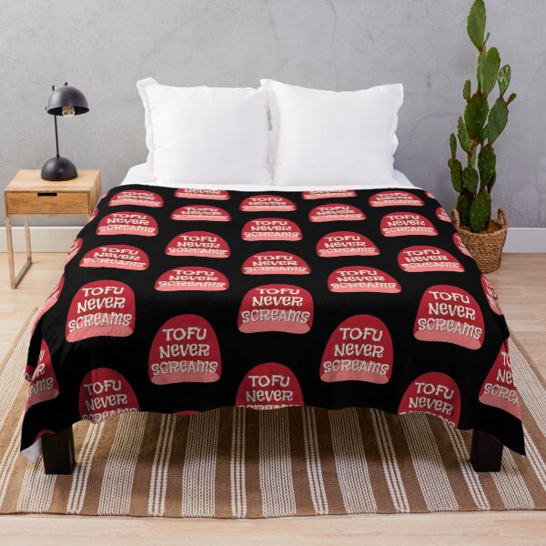 Item preview, Tofu Never Screams Vegan Vegetarian Mouth Tongue designed and sold by MooonTees.