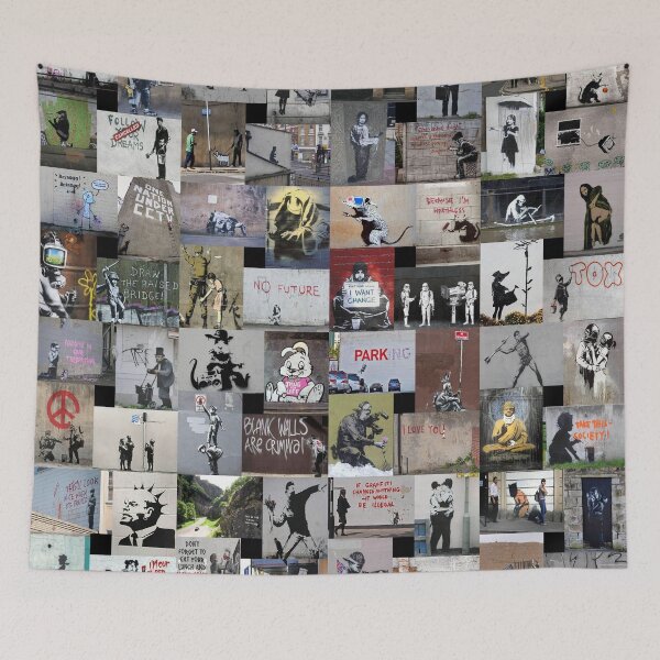 Item preview, Banksy designed and sold by Montage-Madness.