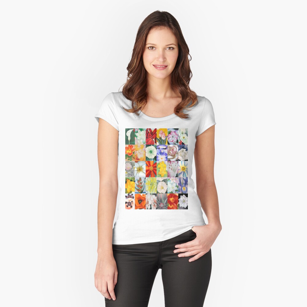 Item preview, Fitted Scoop T-Shirt designed and sold by Montage-Madness.