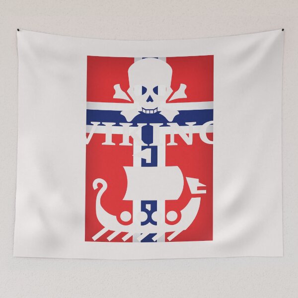 Item preview, Viking skull dragon boat flag designed and sold by Naohiro.