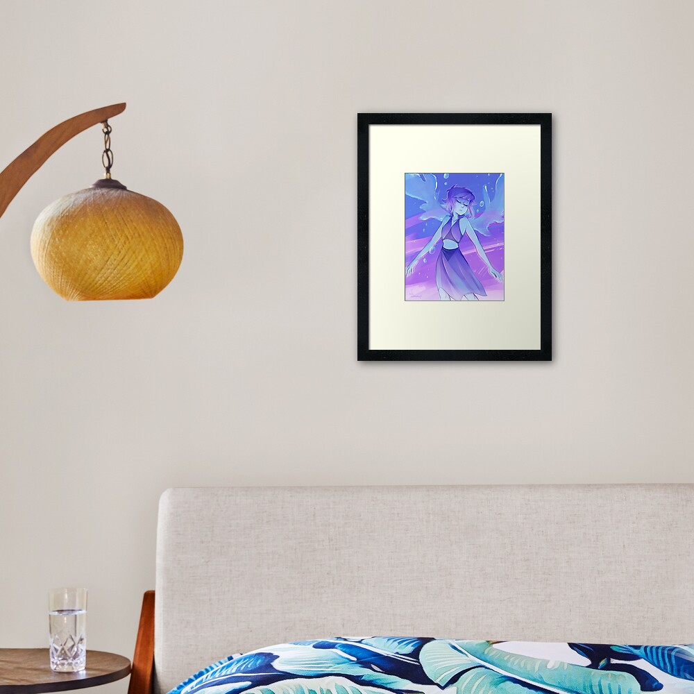 Purple and Blue Framed Art Print