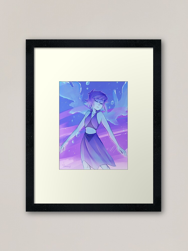 Alternate view of Purple and Blue Framed Art Print