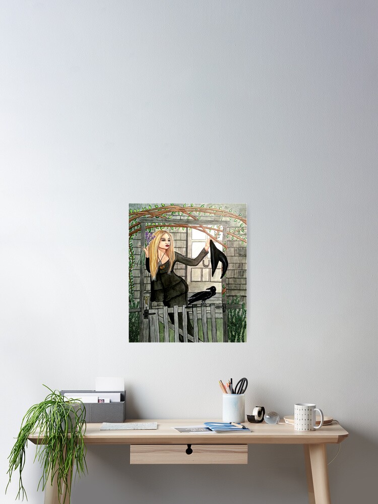 Thumbnail 2 of 3, Poster, Cottage Witch - Witch Art designed and sold by CarolOchs.