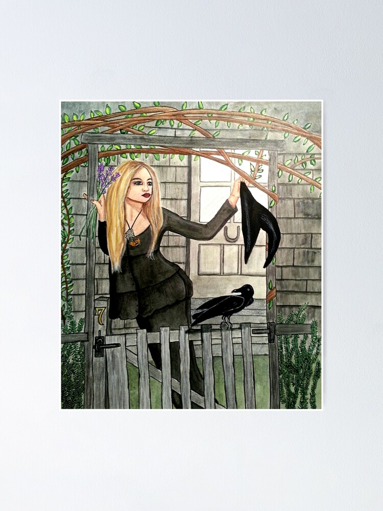 Thumbnail 1 of 3, Poster, Cottage Witch - Witch Art designed and sold by CarolOchs.