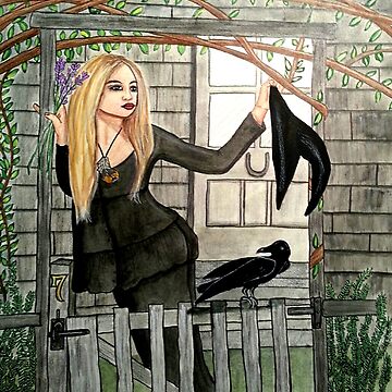 Artwork thumbnail, Cottage Witch - Witch Art by Carol Ochs
