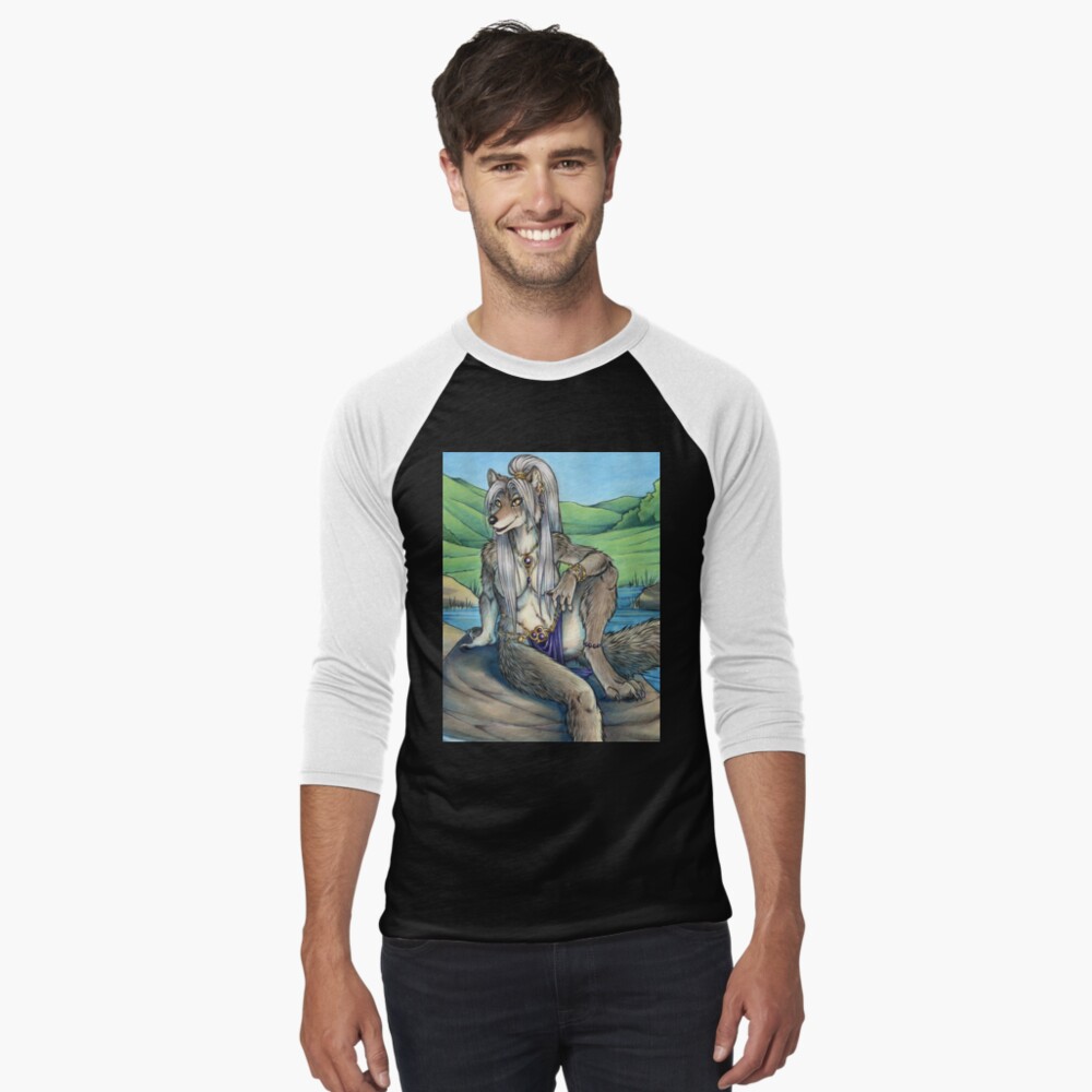 Item preview, Baseball ¾ Sleeve T-Shirt designed and sold by cybercat.