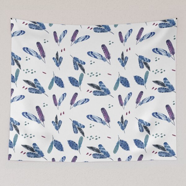 Item preview, Feathers in Watercolor - Purple, Blue and Indigo Palette  designed and sold by Alisha Watercolors.