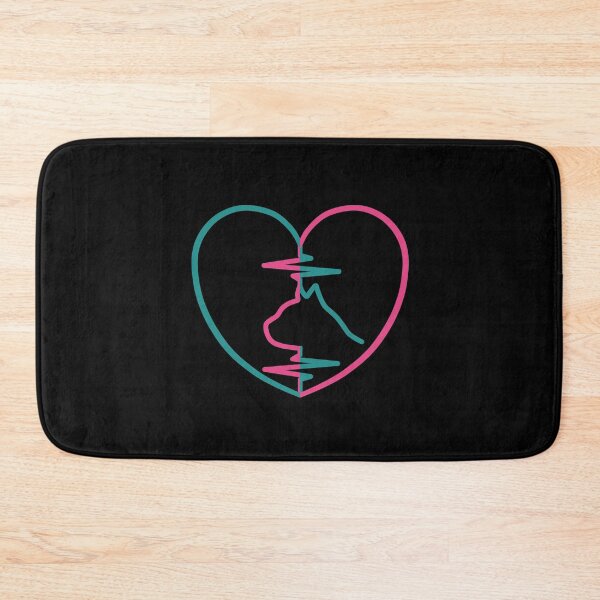 Item preview, Heartbeat heart cat hangover pet present shirt designed and sold by Weilichesmag.
