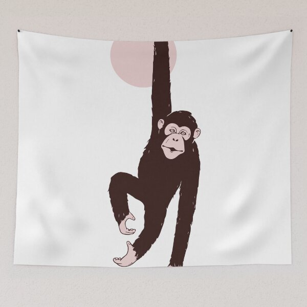 Item preview, mokey hanging the moon designed and sold by mevvo.