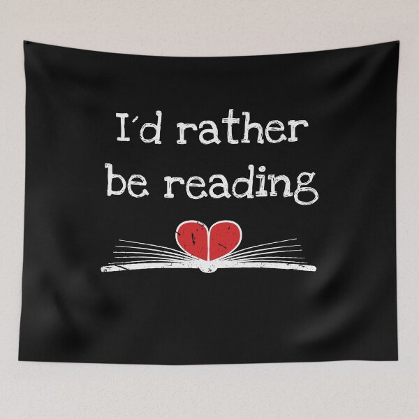 Item preview, I'd rather be reading reading book love heart shirt designed and sold by Weilichesmag.
