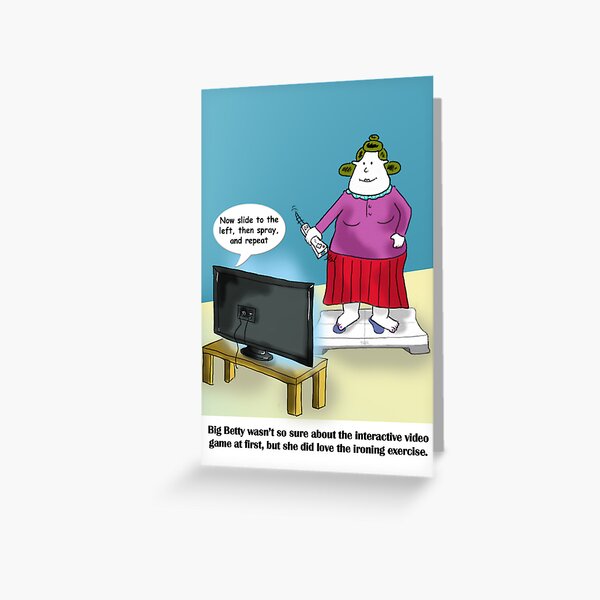 Big Betty Training Greeting Card