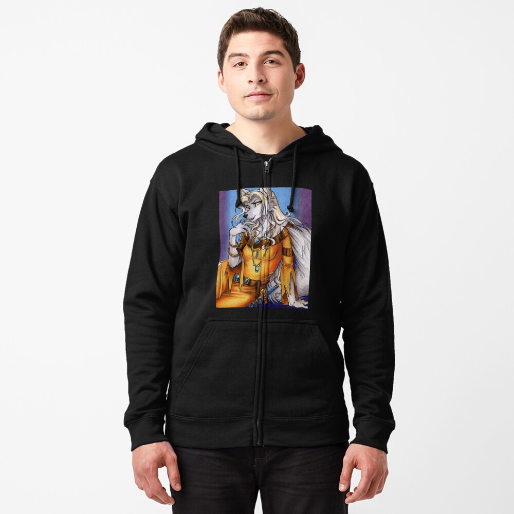 Item preview, Zipped Hoodie designed and sold by cybercat.