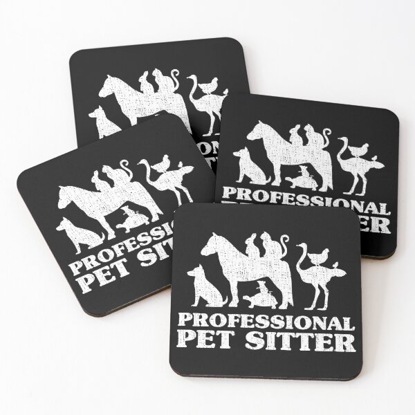 Item preview, Classic White Professional Pet Sitter distressed designed and sold by webdango.