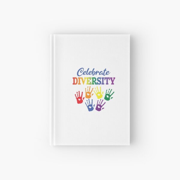 'Celebrate Diversity' (White) Hardcover Journal