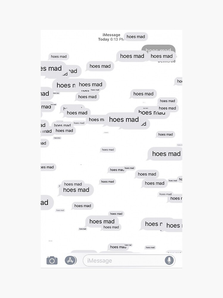 "'hoes mad' Sticker, Part 4 of 'VSCO SET'" Sticker for Sale by