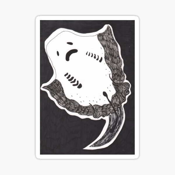 Inktober Day 17 Part 2: Stingray Sticker