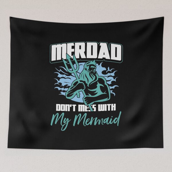 Item preview, Mens Merdad Don't Mess With My Mermaid Gift Idea designed and sold by haselshirt.