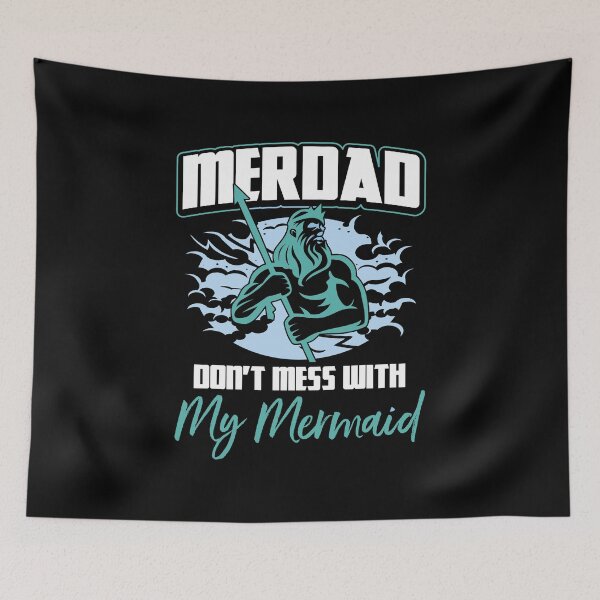 Item preview, Mens Merdad Don't Mess With My Mermaid Gift Idea designed and sold by haselshirt.