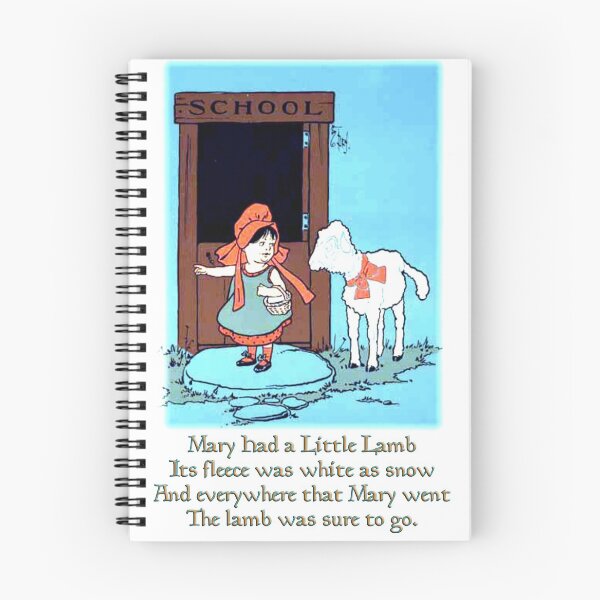 Item preview, MARY HAD A LITTLE LAMB (#2 with text) designed and sold by johndhalsted.
