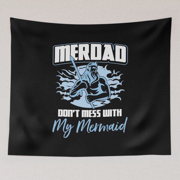 Item preview, Mens Merdad Don't Mess With My Mermaid Gift Idea designed and sold by haselshirt.