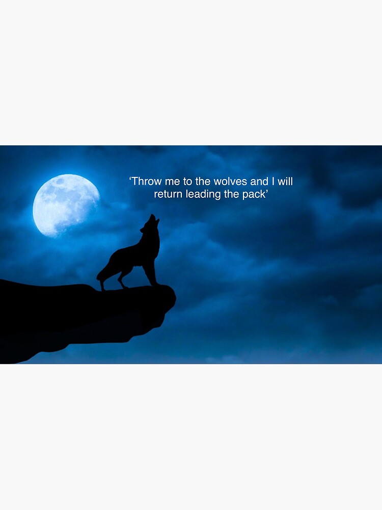 "Wolf Quote Sticker" Sticker by StickersByTara Redbubble