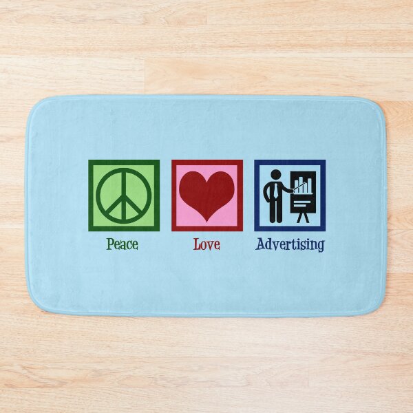 Item preview, Peace Love Advertising designed and sold by Epic Love Designs.