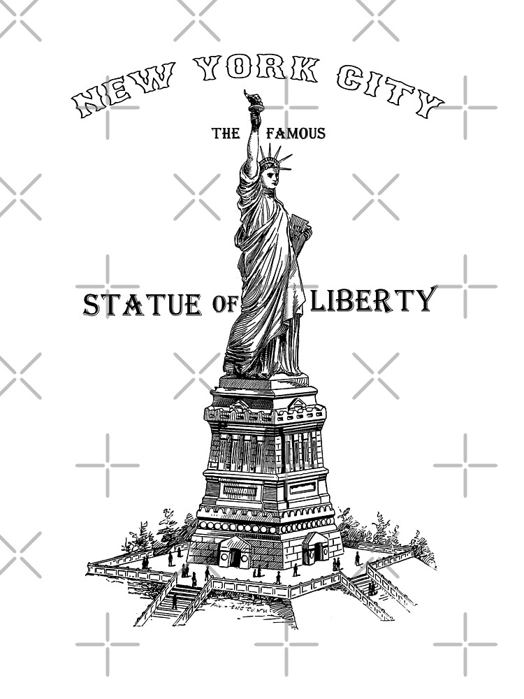 Camiseta para bebés «Arte de la estatua de la libertad, dibujo de la  estatua de la libertad, impresión vintage, camisa de la estatua de la  libertad, camisa de derechos civiles, camisetas con