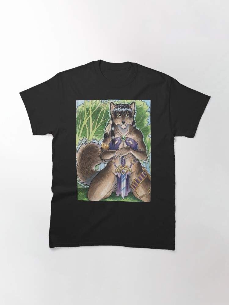 Thumbnail 2 of 7, Classic T-Shirt, Forest Werewolf  designed and sold by cybercat.
