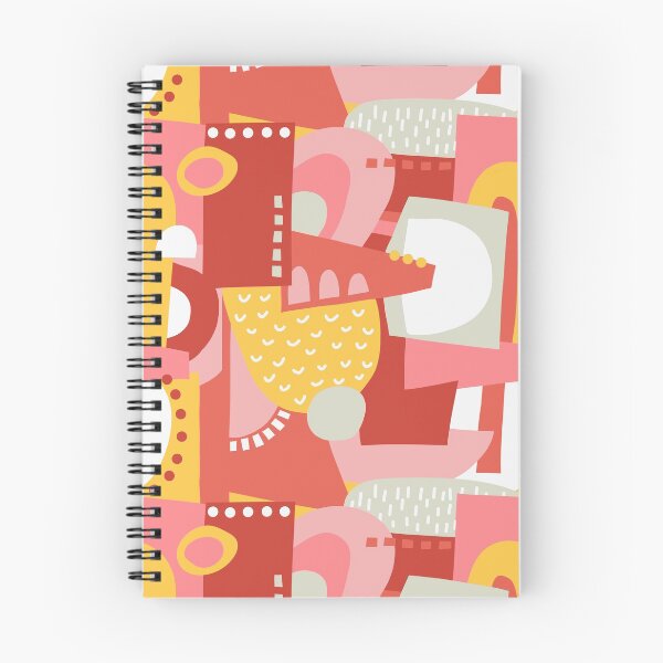 Item preview, Contemporary Collage Pink Red Yellow Whiite designed and sold by Sandra Hutter.
