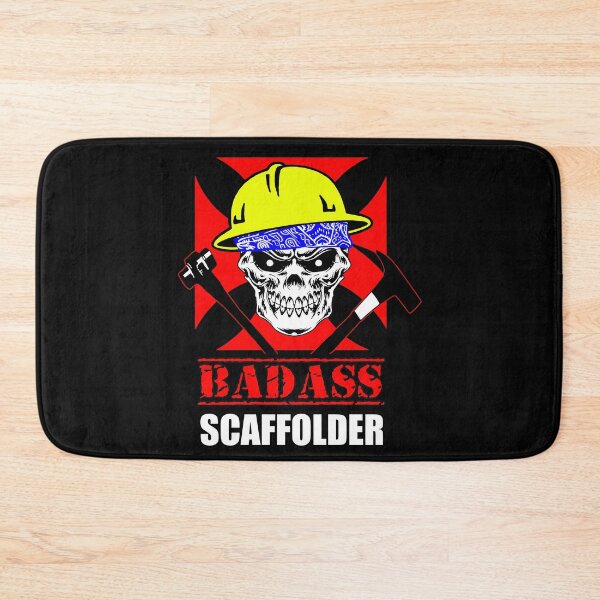 Item preview, Badass Scaffolder; designed and sold by StickerApe.