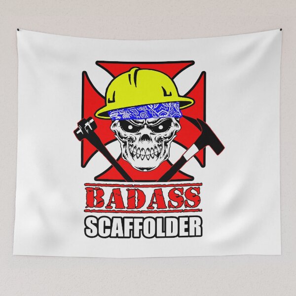 Item preview, Badass Scaffolder; designed and sold by StickerApe.
