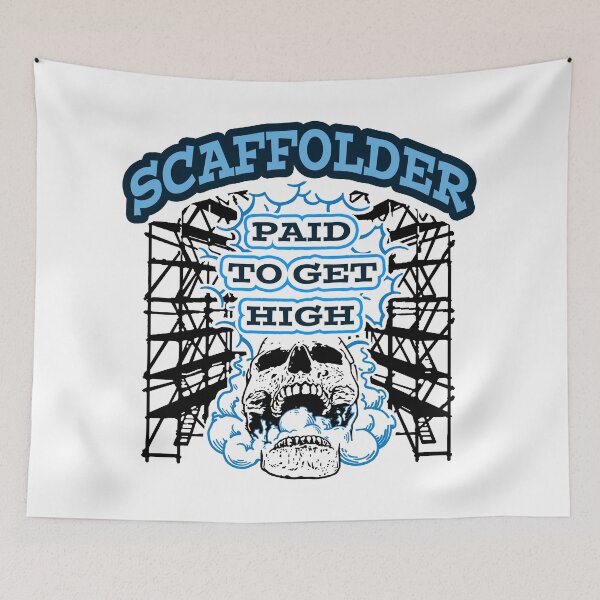 Item preview, Paid to get high; Scaffolder; designed and sold by StickerApe.