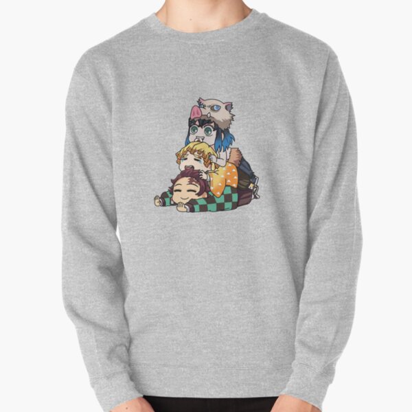 Demon Slayer Kimetsu no Yaiba Tanjiro, Zenitsu and Inosuke Chibi Sudadera sin capucha