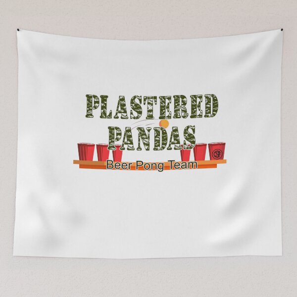 Item preview, Plastered Pandas - Beer Pong Team designed and sold by crazy-s-factory.