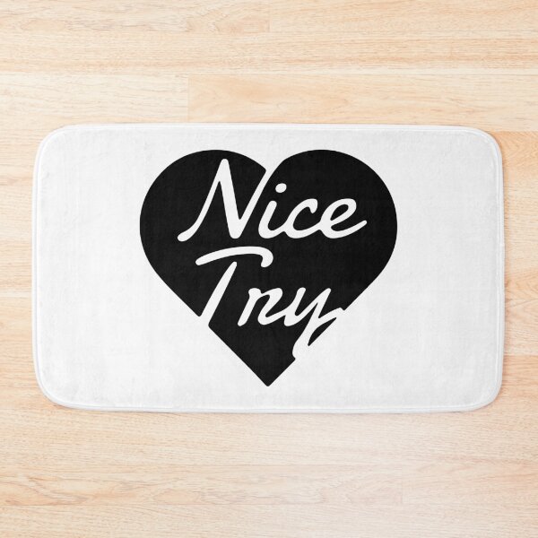 Item preview, nice try heart black designed and sold by charleydoodles.
