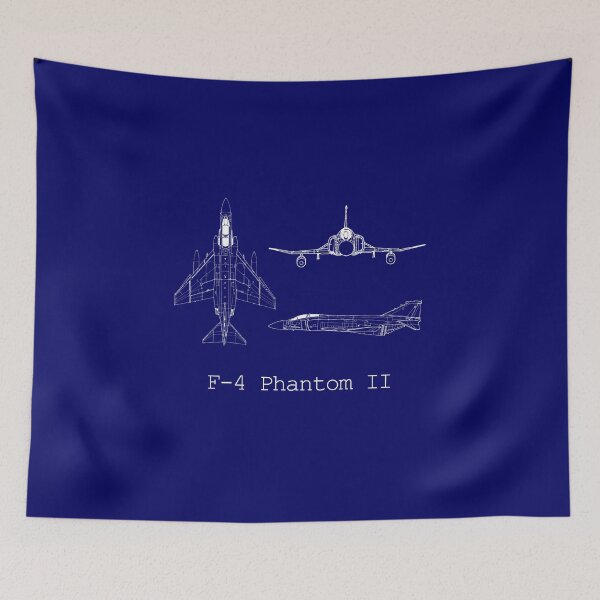 Item preview, F-4 Phantom II Fighter Jet Mechanical Sketch designed and sold by webdango.