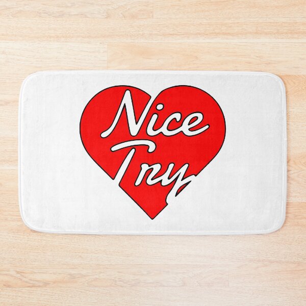 Item preview, nice try heart red designed and sold by charleydoodles.