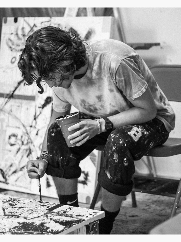 "Painting a picture" Sticker for Sale by Masonj222 Redbubble