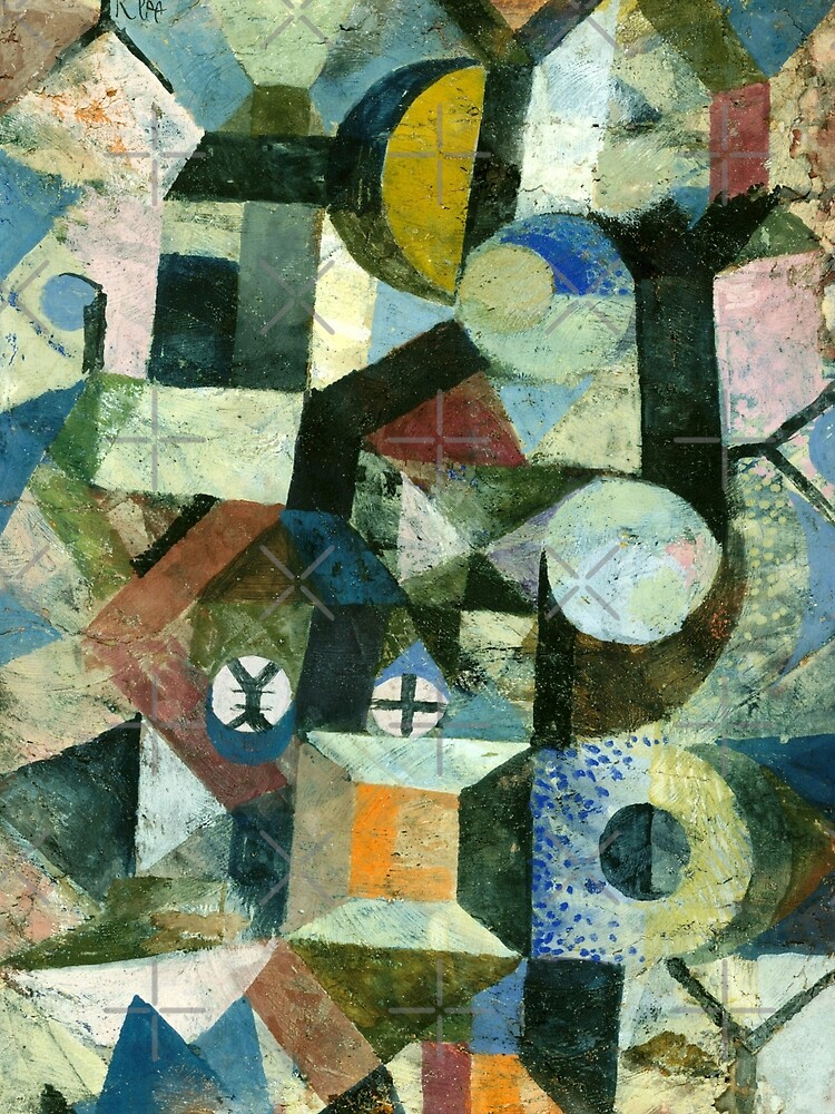 Paul Klee | Composition with the Yellow Half-Moon and the Y by Gascondi