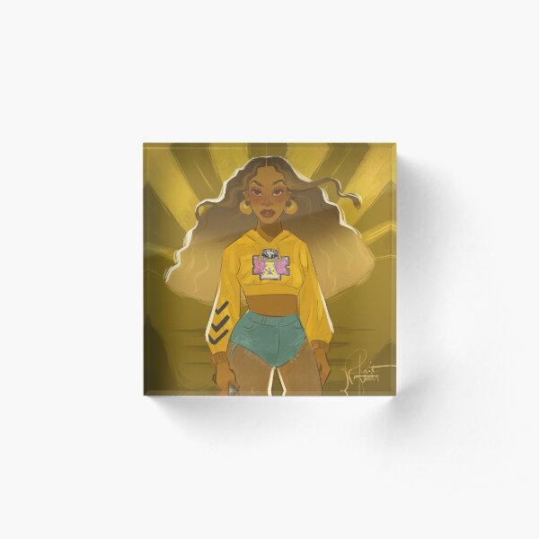 Pride Yellow Acrylic Block