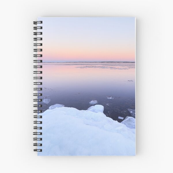 Item preview, Lake scenery at dusk winter in Finland designed and sold by Juhku.